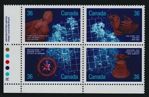 1987 Canada SC# 1144a LL - Shipwrecks - Plate Block M-NH Lot# 1899c - Picture 1 of 1