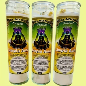 Limpia Aura Veladora Preparada y Conjurada para limpiar aura de brujeria - Imagen 1 de 2