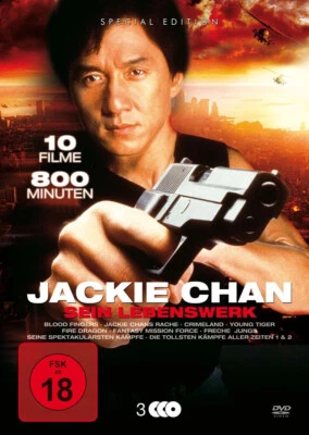 Metal Box 10x Jackie Chan Lebenswerk Fire Dragon Young Tiger 3 DVD Steelbook New - Image 1 of 2