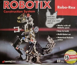 Robotix Construction System Robo-Rex Motorized Robot System Near Complete - Picture 1 of 9