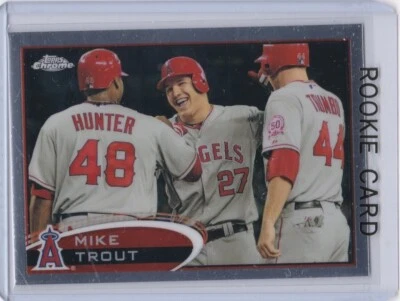 MIKE TROUT ROOKIE CARD Los Angeles Angels Baseball TOPPS CHROME $$ RC MINT! - Image 1 of 2