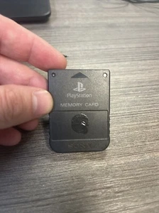Sony PlayStation OEM Official 1 PS1 Memory Card SCPH-1020 - Dark Gray - Picture 1 of 2