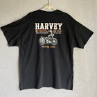 Gildan Harvey Motorcycle Service Houston Texas Black T-Shirt Adult Size XL