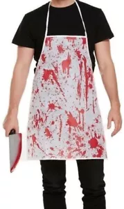 BLUODY SCHÜRZE HALLOWEEN SCHICKKLEID DEAD CHEF ZOMBIE GRUSELIG SPLATTER SET BLUT - Bild 1 von 2