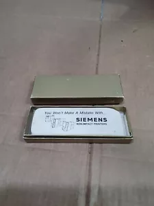 2 Vintage Advertising Giant Erasers Siemens non impact printers 6.5" NIB - Picture 1 of 6