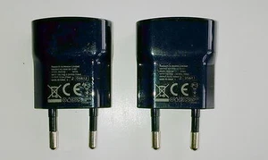 2 x Genuine 2-Pin Blackberry USB Mains Charger for 9720 Q5 Q10 Z10 Z30 Passport - Picture 1 of 1