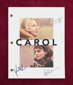 Guión completo de película Carol con firmas de reproducción  - Imagen 1 de 5