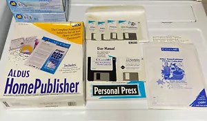 Vintage Aldus Home Publisher Apple Macintosh Desktop Publishing Software - Picture 1 of 3