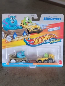 🔥 Hot Wheels Racer Verse Pixar Monsters Exclusive Sulley & Wazowski *Y24 🔥 - Picture 1 of 4