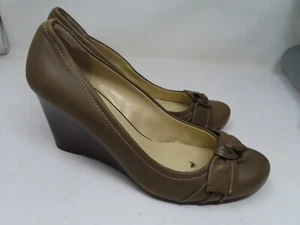 Franco Sarto Promise Womens Round Toe Wedge Beige Shoes Pumps Heels 8.5 M - Picture 1 of 5