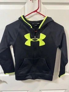 Under Armour Zip Fleece Jacket Boys Size 7 - Picture 1 of 3