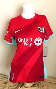 NWSL KANSAS CITY CURRENT FC WOMENS SOCCER NIKE TEAM JERSEY - WOMENS SZ XS - NEW! - Picture 1 of 15
