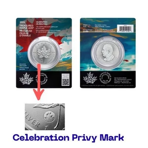 CANADA 5 dolares plata 2026 MAPLE Celebration Privy Mark 1 oz silver 5 Dollars - Imagen 1 de 4