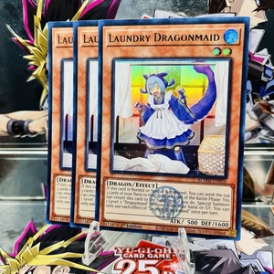 3x Yugioh Playset Laundry Dragonmaid BLMM-EN056 Ultra Rare 1st Ed Near Mint - Picture 1 of 1