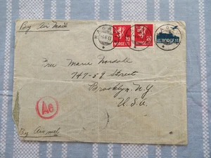 Copertina posta aerea norvegese per USA 1941 - Foto 1 di 2