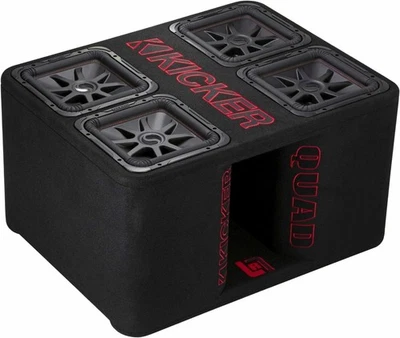 Kicker 47QL7R122 Cargado Quad 12" Carcasa Ventilada Foto 1 de 4