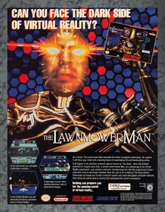 Lawnmower Man SNES Game Boy Print Ad Vintage Art A 1994 - Picture 1 of 1