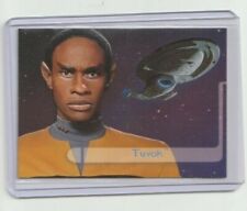 Star Trek Voyager TV Show Embossed Crew Trading Card Tim Russ Tuvok