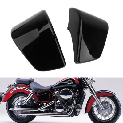 Gloss Black Battery Side Fairing Cover fit for Honda Shadow ACE VT750 1997-2003 Foto 1 de 4