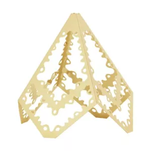 NEW Georg Jensen Christmas Table Tree w/18K Gold Plate Small - Picture 1 of 1