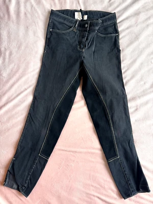 ROMF Pantalones Vaqueros Negros 28L con Costuras Gris Gamuza Negra Asiento Completo  Foto 1 de 4