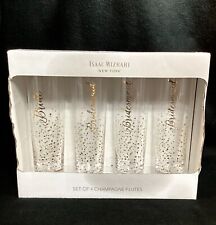 Isaac Mizrahi Bride Champagne Flute Boxed Set Plus Two Bride Squad Flutes