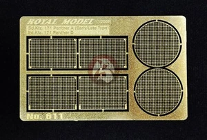 Royal Model 1/35 "Engine Grill Screen" for Sd.Kfz.171 Panther Ausf.A/D Tanks 611 - Picture 1 of 1