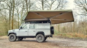 Ostrich Wing Self Supporting 270 Awning LHS Green Canvas from Tuff-Trek ® - Picture 1 of 3