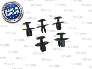 5X VW CLIPS DE FIJACIÓN CAPÓ TUERCAS DE PLÁSTICO PANEL LATERAL REMACHES 1H0867199A (314) - Imagen 1 de 3