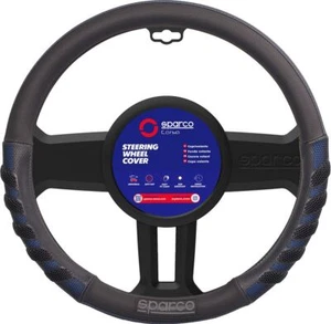 Steering Wheel Cover SPS101 Universal Car Blue and Black Anti-Fade SPARCO - Picture 1 of 3