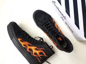 VANS VAULT x WTAPS Herren schwarz orange Flamme Sk8-hi SCHWARZ W-TAPS Hi-Tops Gr. 11,5 - Bild 1 von 10