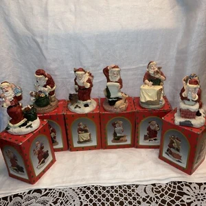 Complete set of 6 Brinn’s Hand-painted Santas Vintage 1992 Dolls Of The North - Picture 1 of 4