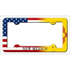 Nuevo México Bandera Americana Novedad Marco de Placa de Metal - Imagen 1 de 1