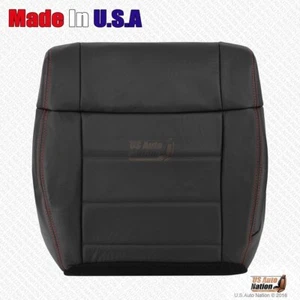Jeep Wrangler 2011 2012 cubierta inferior de cuero negro con costuras rojas - Imagen 1 de 9