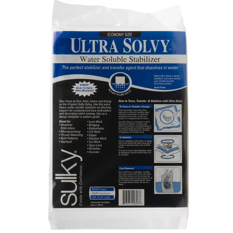 Sulky Ultra Solvy Stabilizer - Translucent - 19.75'' x 3 yd. Pkg - Image 1 of 1