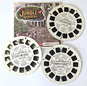Sarasota JUNGLE GARDENS ViewMaster 3 REEL Set A978 w/ envelope Florida Botanical - Picture 1 of 6
