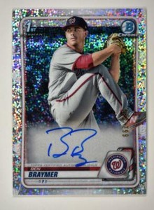 2020 Bowman Chrome Prospects Auto Parallel Speckle #CPA-BB Ben Braymer /299