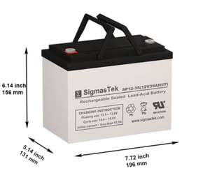 Neata NT12-35 IT Terminal Replacement 12V 35AH IT SLA Battery - Picture 1 of 7