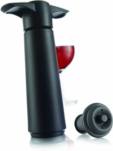 Vacu Vin Wine Saver - Black | 1 x Vacuum Pump + 1 x Vacuum Wine Stopper - Picture 1 of 12