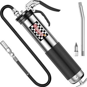 Manual Grease Gun Pistol Grip 18" Flex Hose Heavy Duty for 14oz Cartridge Deluxe - Picture 1 of 8