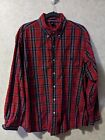 U.S. Polo ASSN. Button Up Dress Shirt Adult Extra Large Gray Red Pony Casual Men