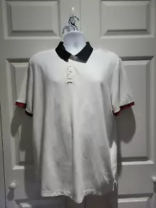 Polo para hombre CALVIN KLEIN blanco negro talla XL - Imagen 1 de 7