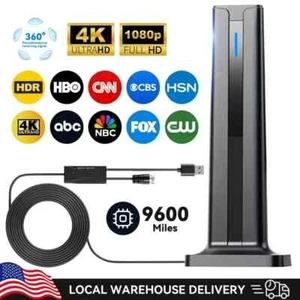 9600 Mile Indoor TV Antenna Comes With Magnetic Base, 1080P 4k Signal Amplifier - Picture 1 of 6
