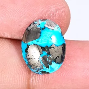 12.45 Ct Certified Natural Turquoise Cabochon Loose Gemstone - Picture 1 of 2