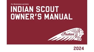2024 Indian Scout Maintenance and Owners Manual (Reprint) - Picture 1 of 7