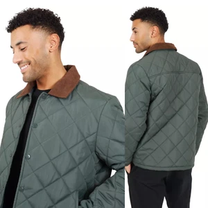 Mens Brave Soul Emmerson Padded Hooded Puffer Jacket with Elasticated Trims - Picture 1 of 8