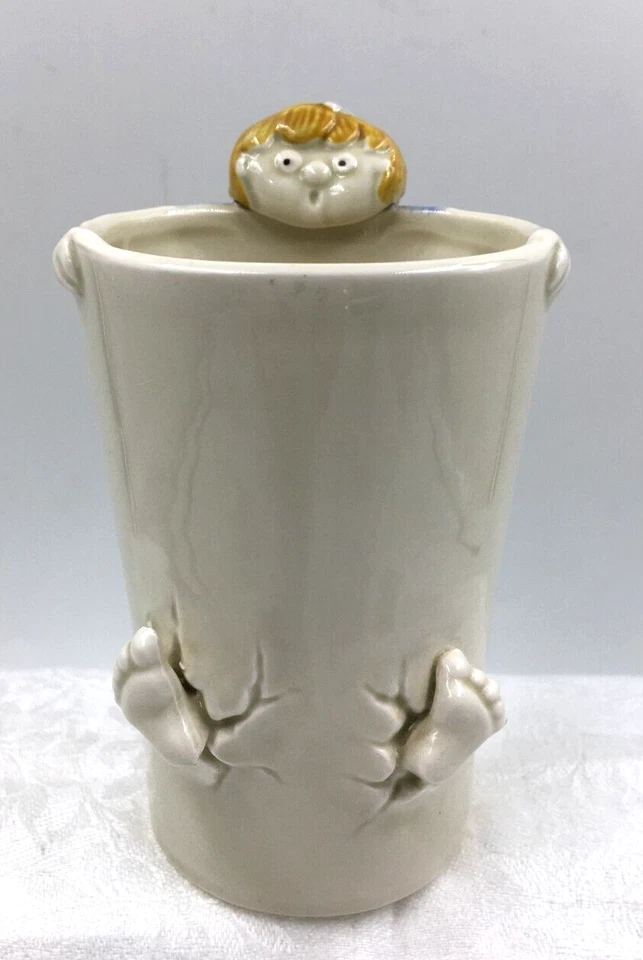 Vintage ~ Fitz and Floyd ~ Jill Tumbler/Toothbrush Holder ~ 1978 - Image 1 of 4