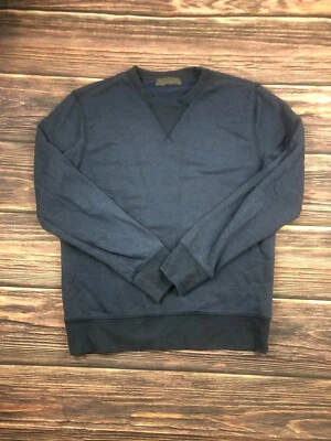 Suéter Giordano masculino tamanho grande gola redonda azul marinho - Imagem 1 de 4