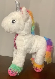 Build A Bear weißes Regenbogen-Einhorn Stofftier Plüschtier 12 cm groß - Bild 1 von 5
