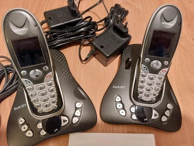 2x Swissvoice Eurit 577 Cordless ISDN Phones DECT with Answering Machine - Image 1 of 4